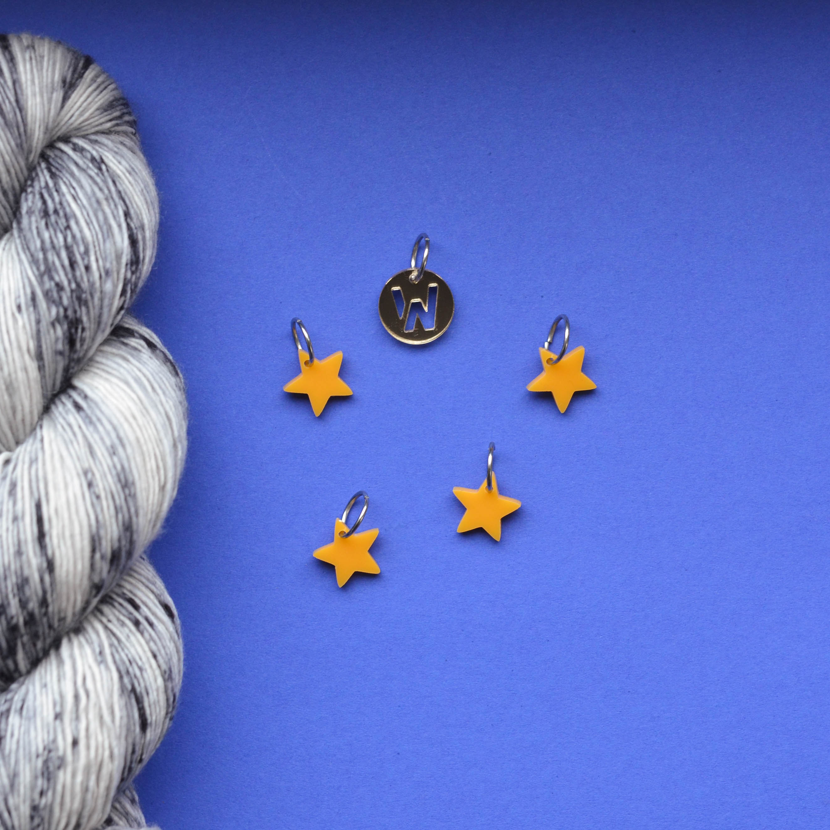 &quot;Walk&quot; XMAS stitch marker (stars)